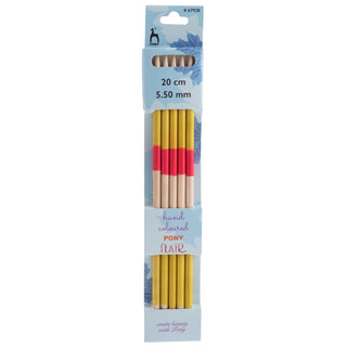 Pony Flair Double Ended Knitting Pins Set of Five 20cm - Full range of sizes available!
