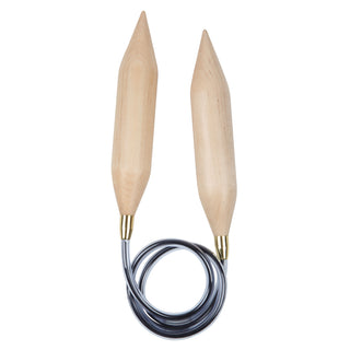 Knit Pro Jumbo Birch Fixed Circular Knitting Pins - Full Range of Sizes Available!