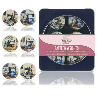 Needle and Bear Pattern Weights for Dressmaking & Sewing (Rosalind Soloman - Sewing Machines)