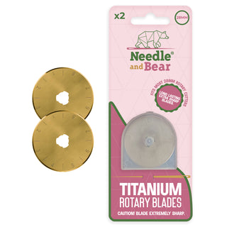 Needle and Bear Titanium Rotary Blades (2 x 28mm)