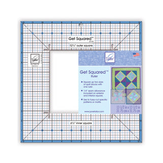 June Tailor Get Squared Quilters Template 12.5" Outer & 6.5" Inner