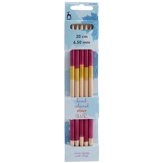 Pony Flair Double Ended Knitting Pins Set of Five 20cm - Full range of sizes available!