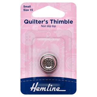 Hemline Small Nickel Premium Quilting Thimble