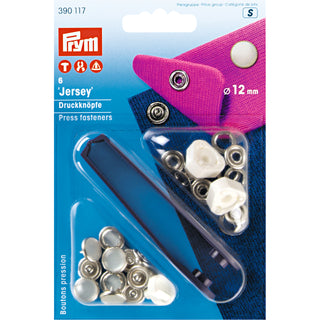 Prym Jersey Non-Sew Press Fasteners Pearl Cap 12mm