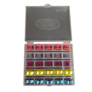 Sew Mate Bobbin Box Kit - Includes 21mm Bobbins & Bobbin Clips