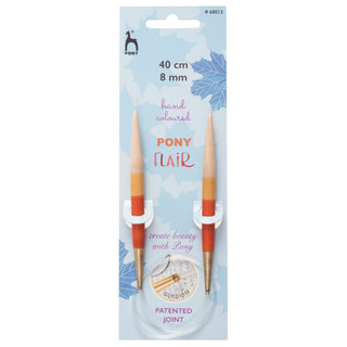 Pony Flair Fixed Circular Knitting Pins 40cm - Full Range of Sizes Available!