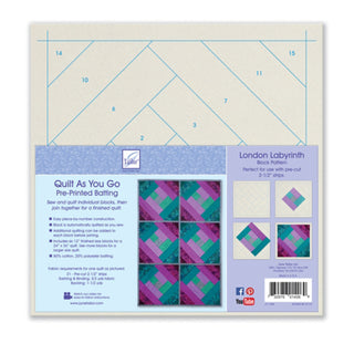 June Tailor Quilt As You Go 80/20 Cotton London Labyrinth