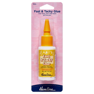 Hemline Fast & Tacky Glue Adhesive 50ml
